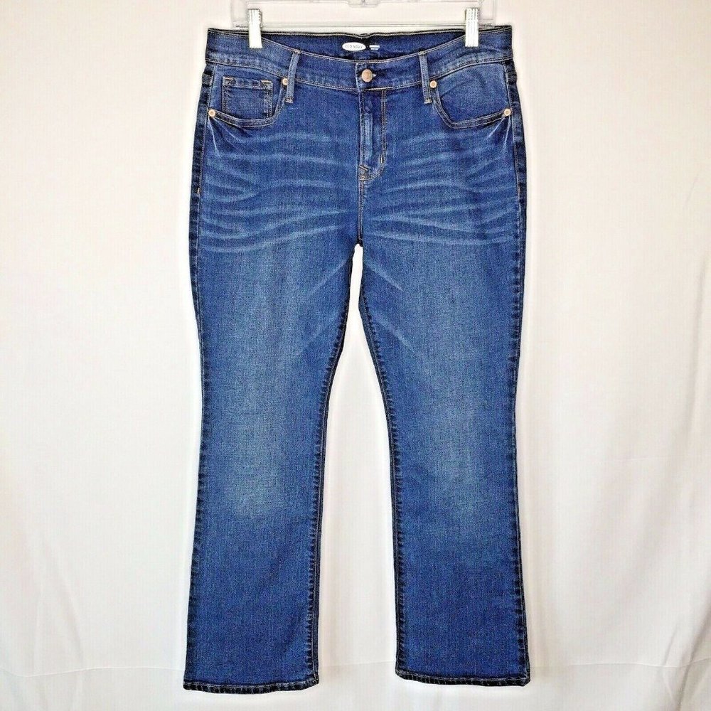 Old Navy Original Bootcut Jeans Womens Size 10 Short Mid Rise Medium Wash G45